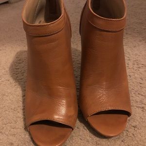 Open toe ankle booties 7.5